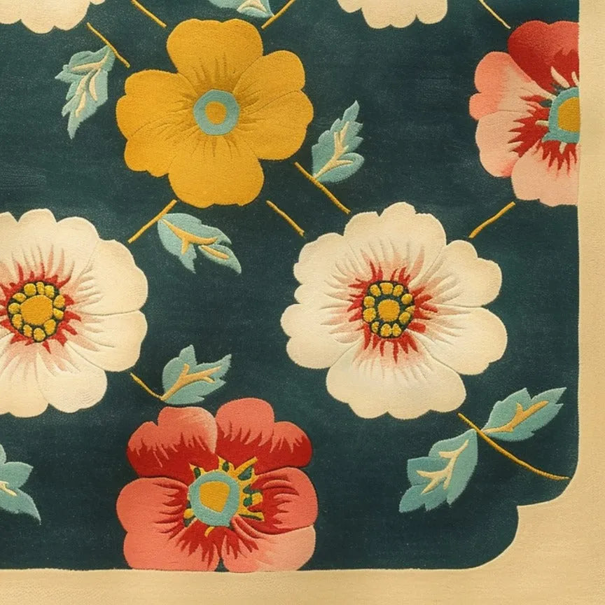 Floral Frenzy Hand Tufted Wool Rug