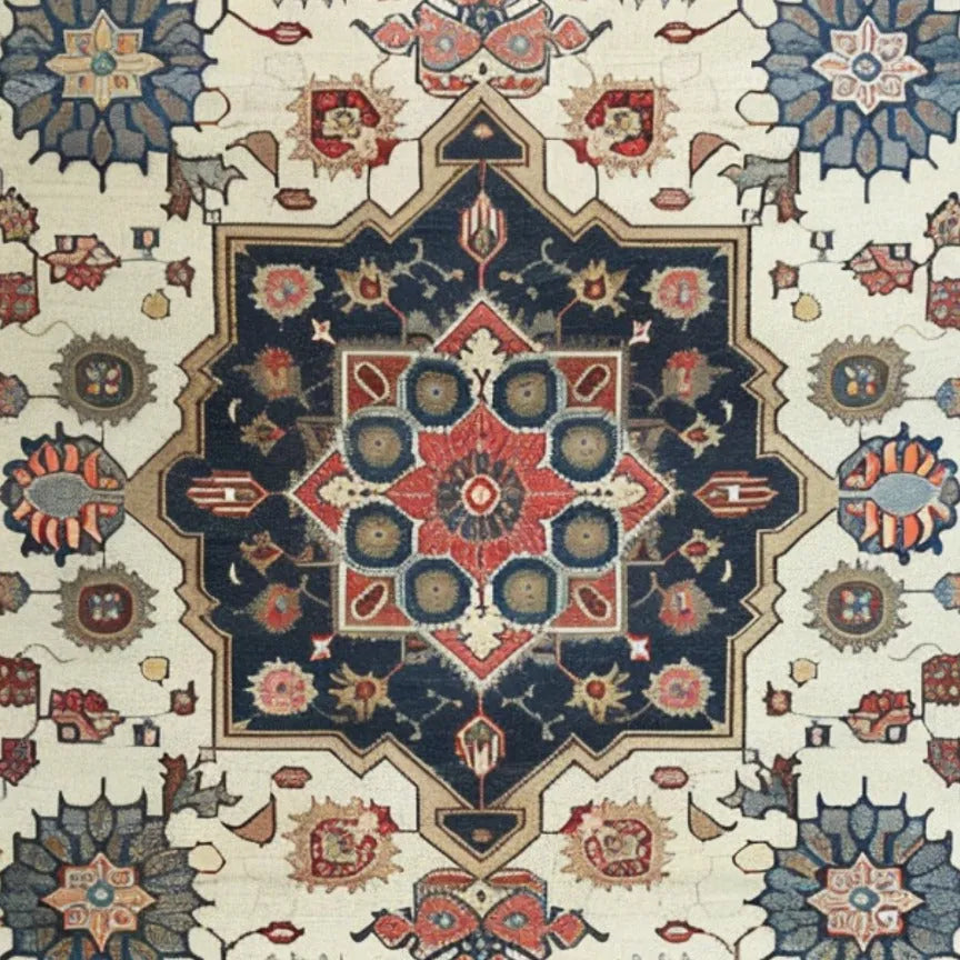 Flourishing Tapestry Hand Knotted Area Rug