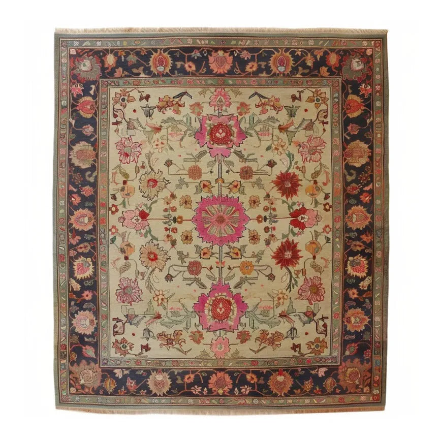 Flower Enchantment Hand Knotted Area Rug, a captivating piece that brings the beauty of nature indoors. With its intricate floral designs and rich textures, this rug transforms any space into a serene and enchanting haven.