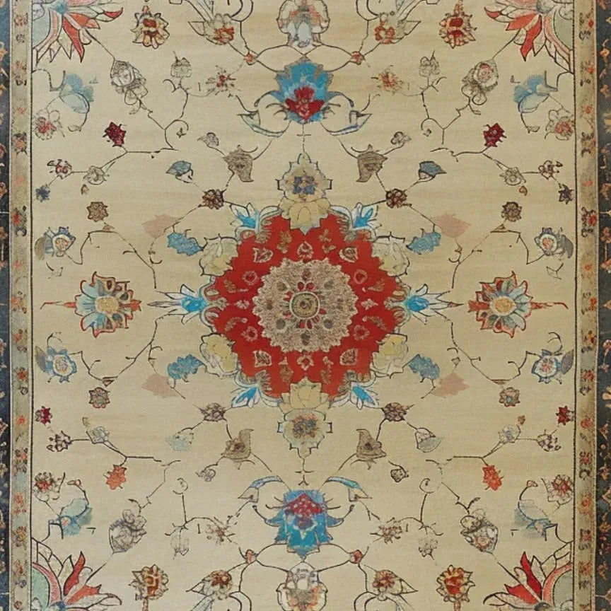 Flowering Oasis Hand Knotted Area Rug