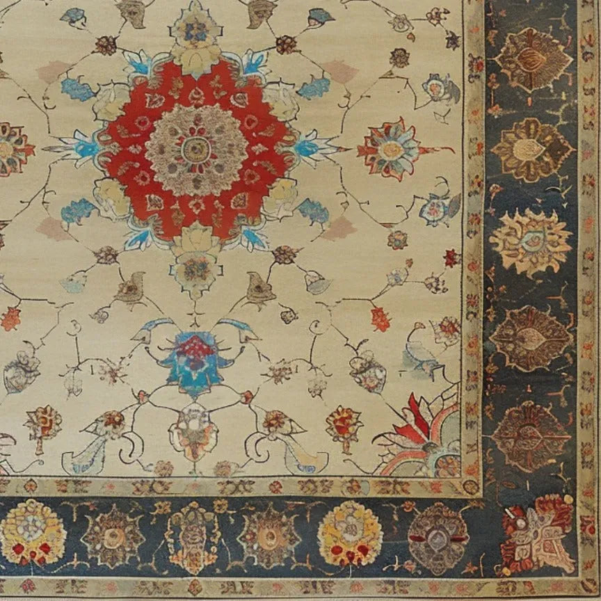 Flowering Oasis Hand Knotted Area Rug