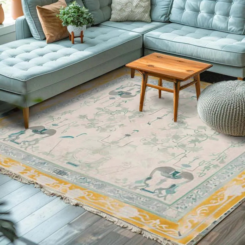 Folk Radiance Hand Tufted Rug - MAIA HOMES