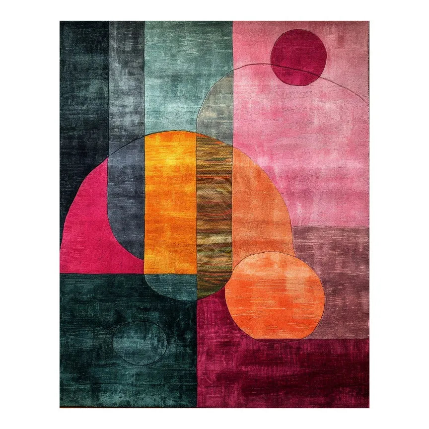 Geometric Tapestry Hand Tufted Wool Rug