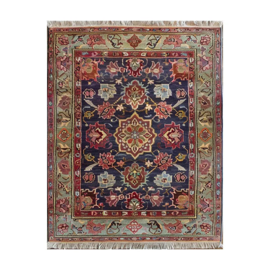 Introducing the Gilded Petal Essence Hand Knotted Area Rug, a stunning piece that features intricate floral patterns in soft, luxurious hues. The delicate craftsmanship and elegant design create a timeless focal point, adding warmth and sophistication to any living space.