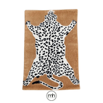 Goldy Leopard Hand Tufted Wool Rug