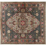 Gray Medallion Elegance Hand Knotted Area Rug