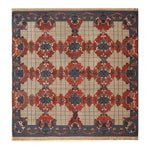 Gridlock Wool Hand Knotted Area Rug