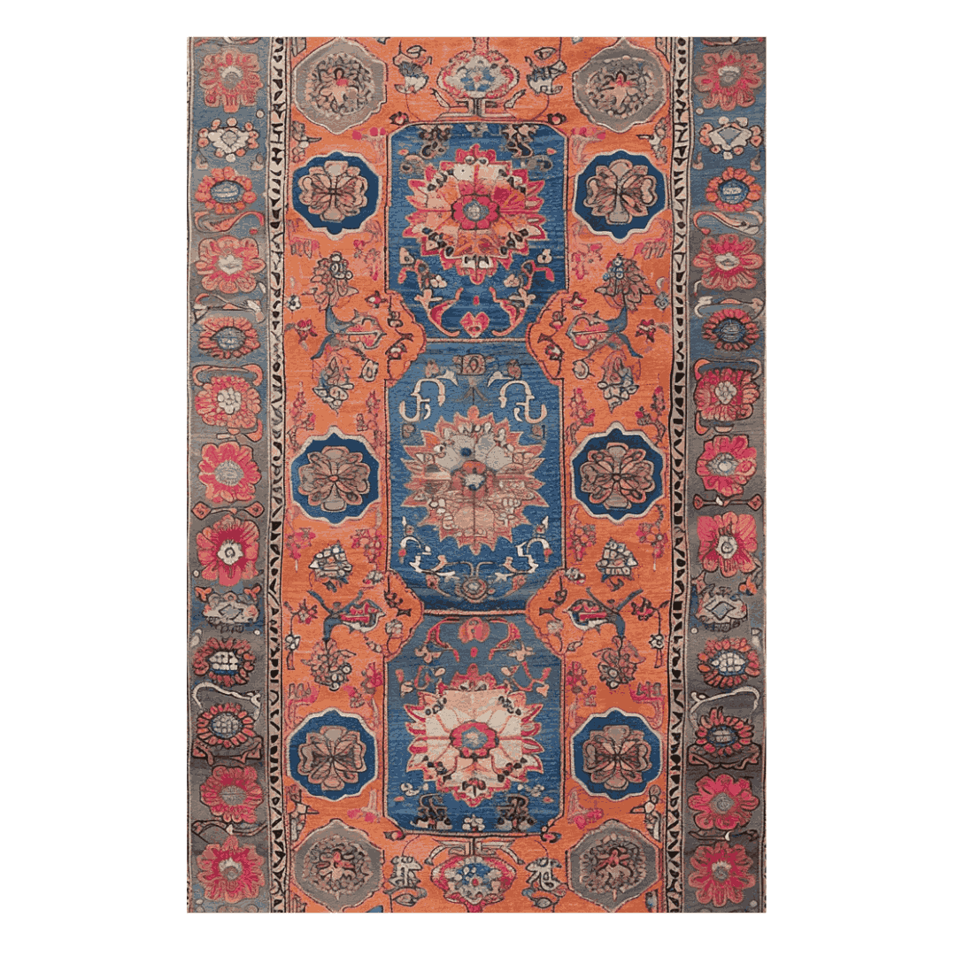 Heritage Bloom Hand Knotted Rug