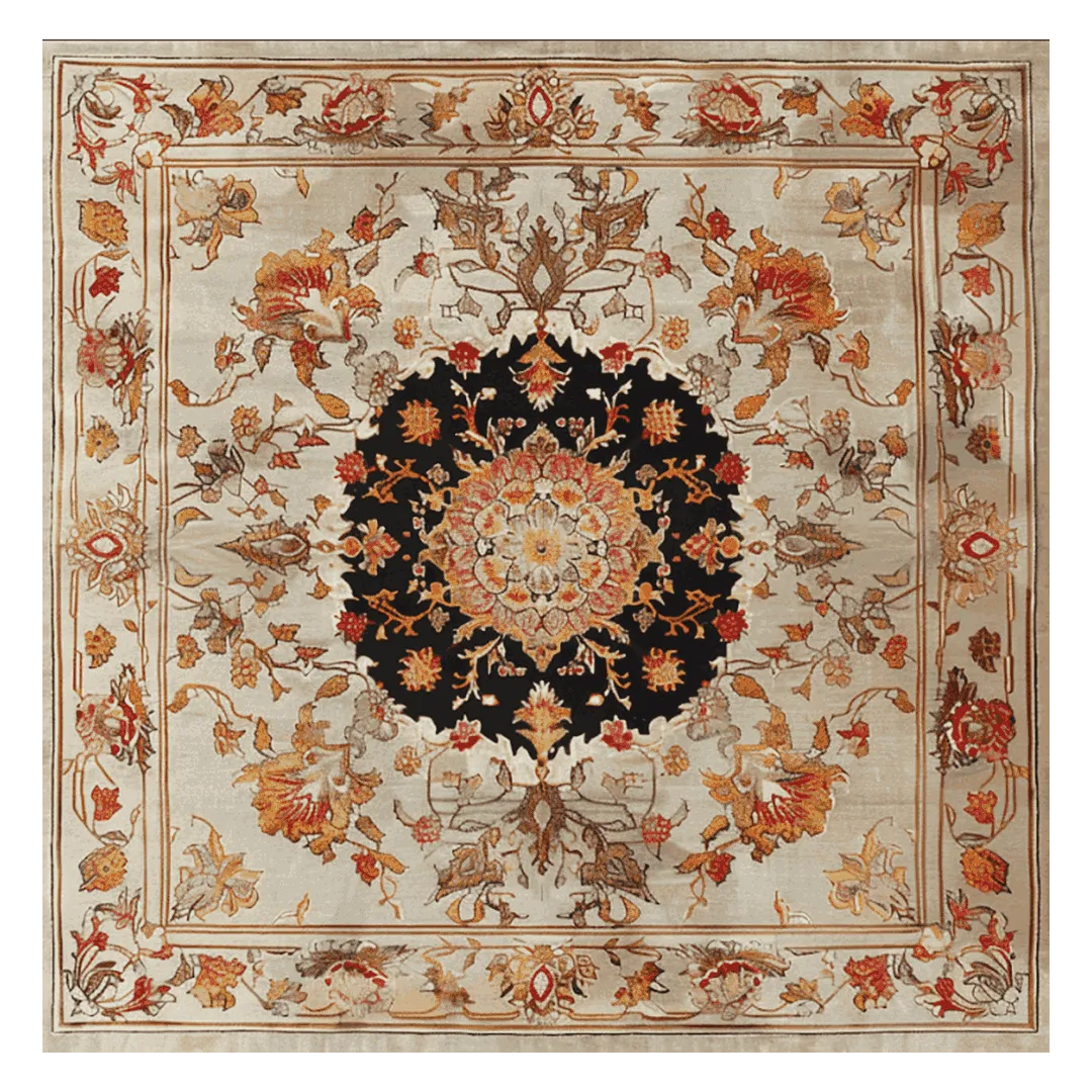 Imperial Petal Blaze Hand Tufted Rug