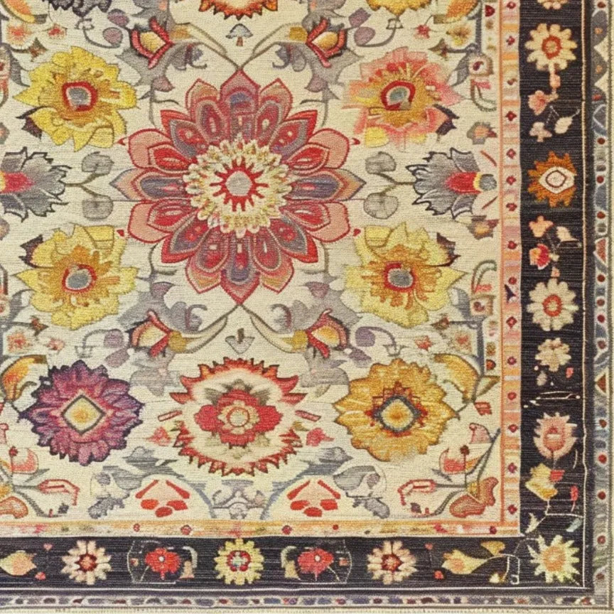 Intricate Tapestry Hand Tufted Rug