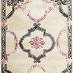 Ivory Bloom Border Hand Tufted Rug - MAIA HOMES