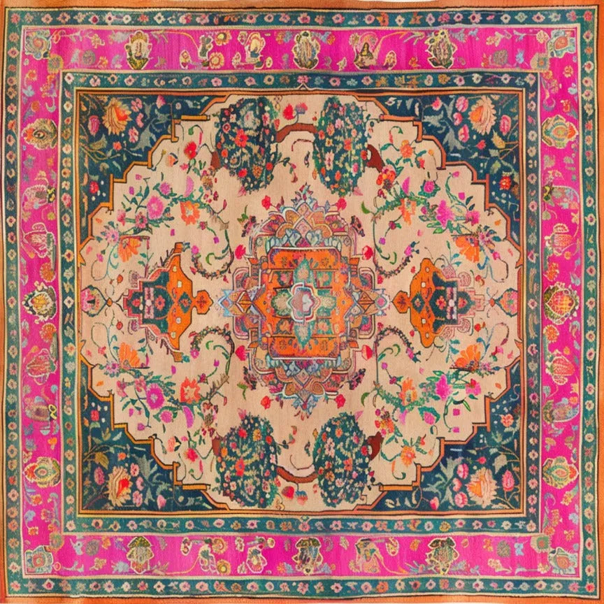 Joyful Orchard Hand Knotted Area Rug