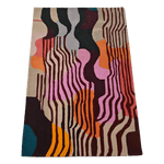 Layered Abstract Hand Tufted Rug  - MAIA HOMES