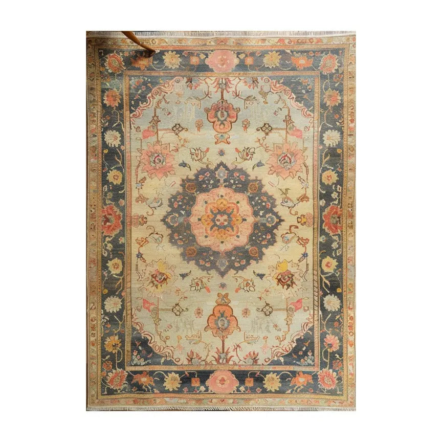 Magnificent Floral Hand Knotted Area Rug