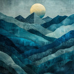 Moonlit Hills Hand Tufted Wool Rug