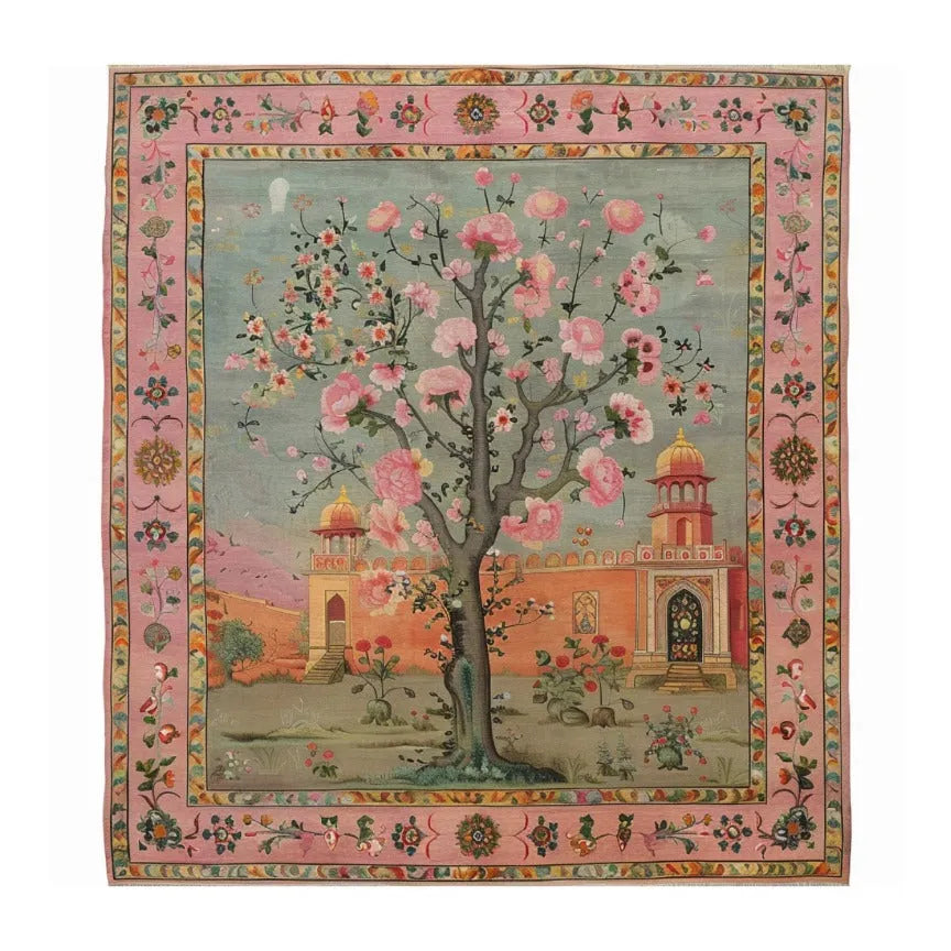 Mughal Garden Hand Knotted Area Rug