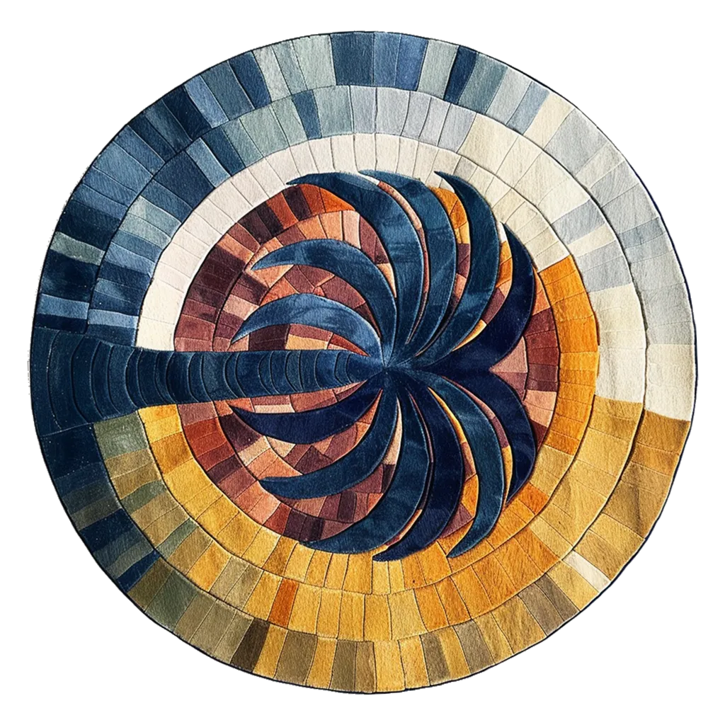 Mystic Gradient Hand Tufted Round Rug