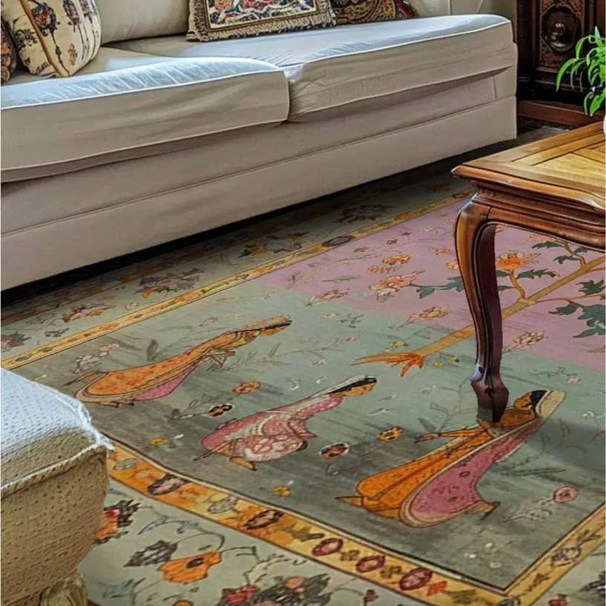 Mythological Tapestry Hand Knotted Area Rug