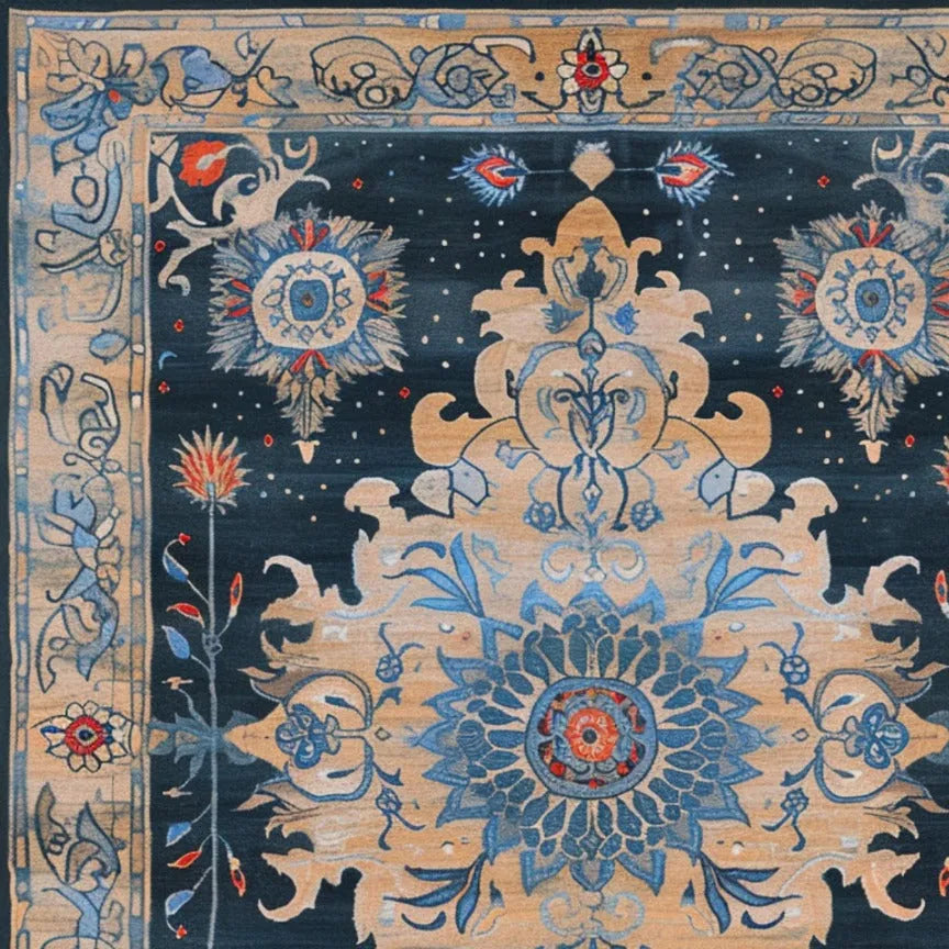 Ornate Blooms Hand Tufted Rug