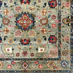 Pastel Medallion Blossom Hand Knotted Area Rug