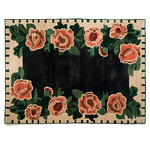 Peony Noir Hand Tufted Rug - MAIA HOMES