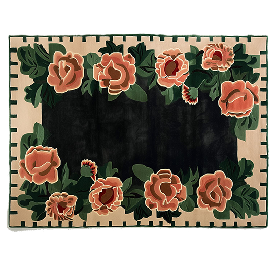 Peony Noir Hand Tufted Rug - MAIA HOMES