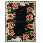 Peony Noir Hand Tufted Rug - MAIA HOMES