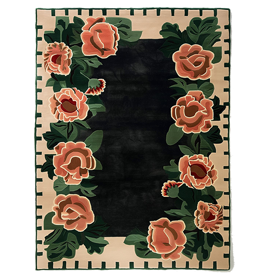 Peony Noir Hand Tufted Rug - MAIA HOMES