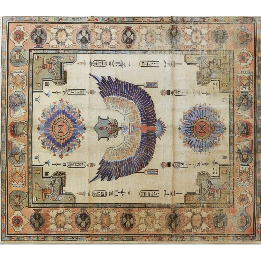 Pharaoh's Feathers Hand Knotted Area Rug