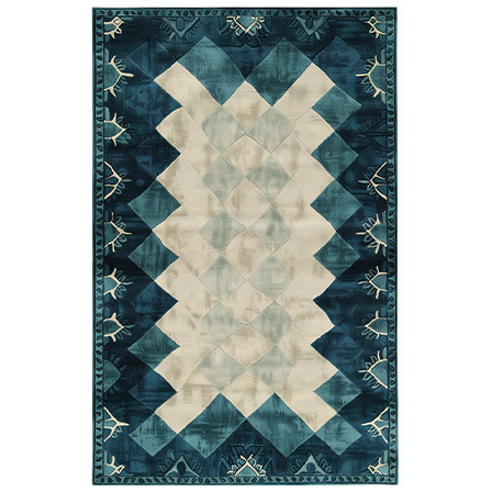 Prism Tides Hand Tufted Wool Rug - MAIA HOMES