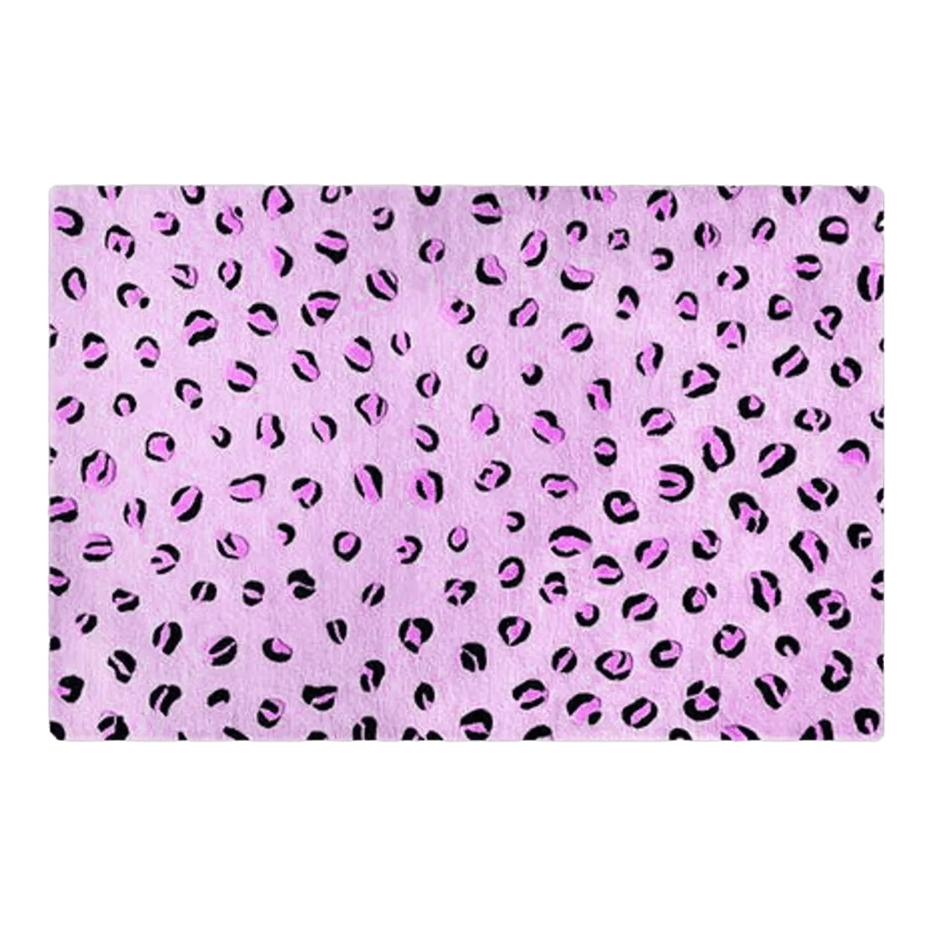 Purple Leopard Spots Hand Tufted Wool Rug