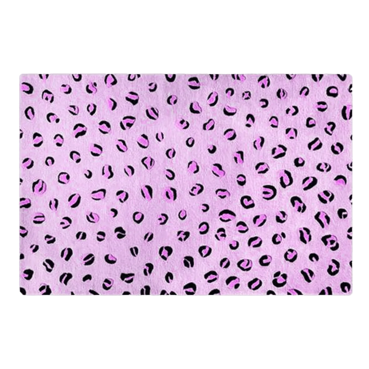 Purple Leopard Spots Hand Tufted Wool Rug