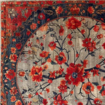 Red Petal Elegance Hand Knotted Area Rug