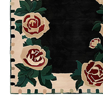 Rosette Noir Hand Tufted Rug - MAIA HOMES