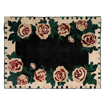 Rosette Noir Hand Tufted Rug - MAIA HOMES