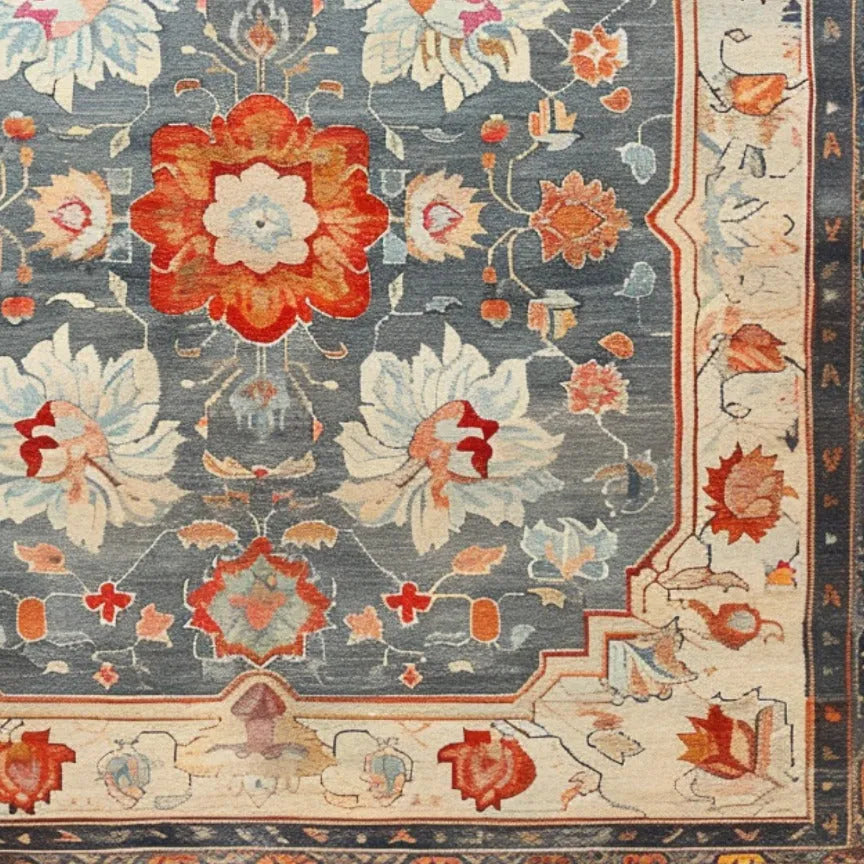 Serenity Bloom Hand Knotted Area Rug