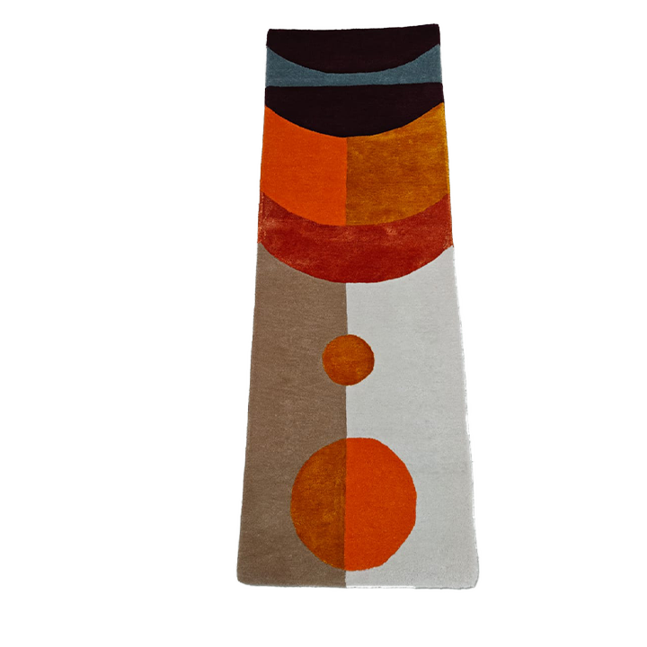 Solar Eclipse Hand Tufted Wool Rug Runner - MAIA HOMES