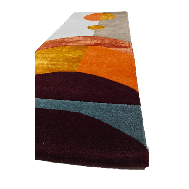 Solar Eclipse Hand Tufted Wool Rug Runner - MAIA HOMES