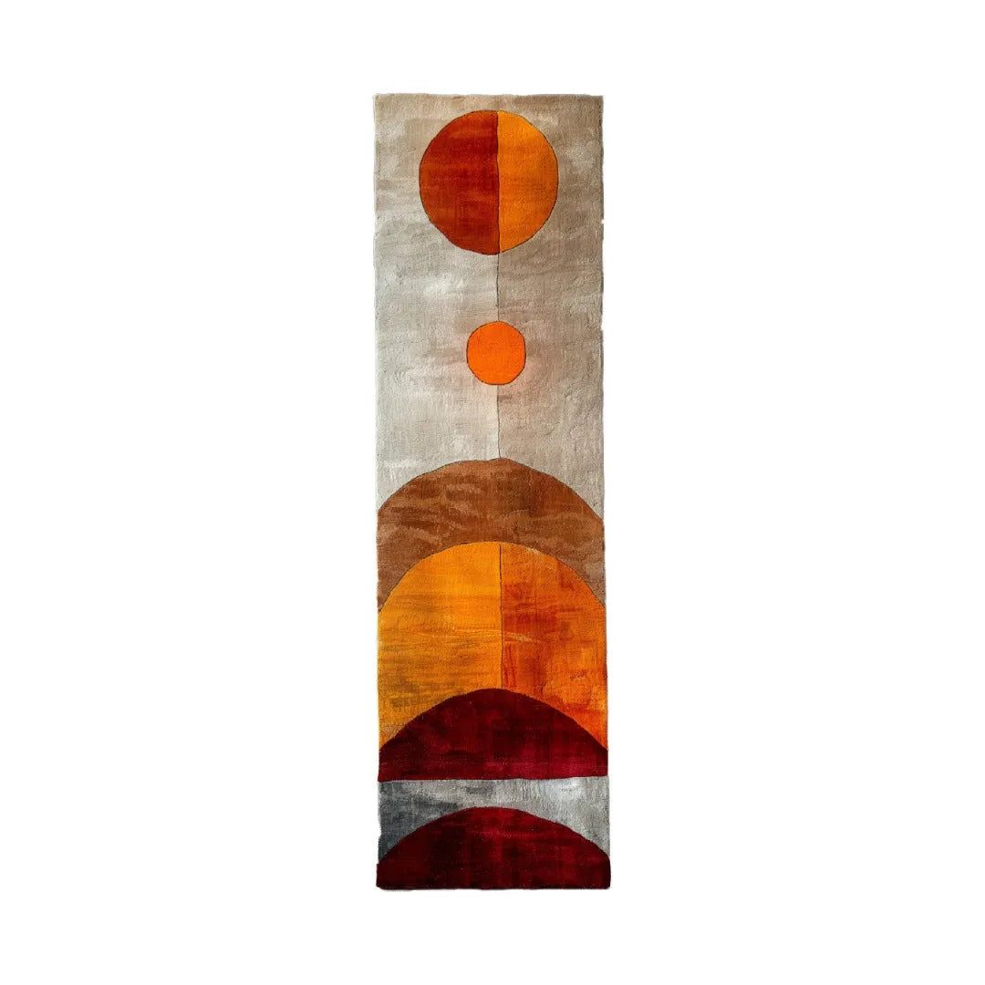 Solar Eclipse Hand Tufted Wool Rug Runner