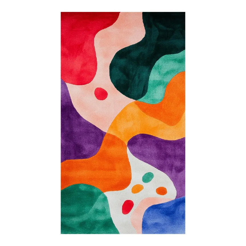 Spectrum Shapes Hand Tufted Rug Runner