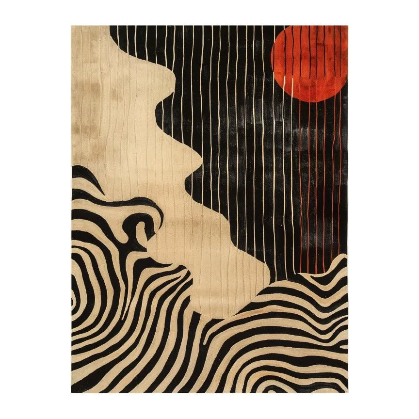 Striped Sunset Hand Tufted Rug