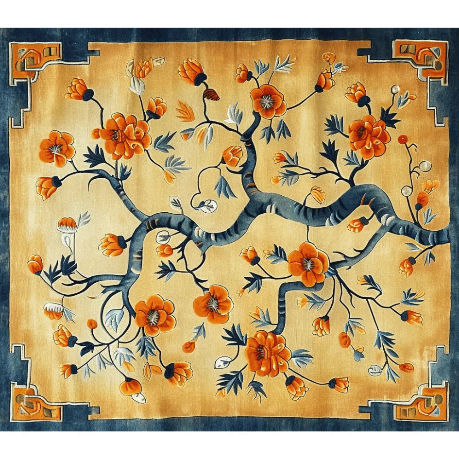 Sunlit Sakura Hand Tufted Rug