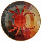 Sunset Crab Hand Tufted Round Rug