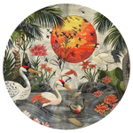 Sunset Paradise Bliss Hand Tufted Round Rug