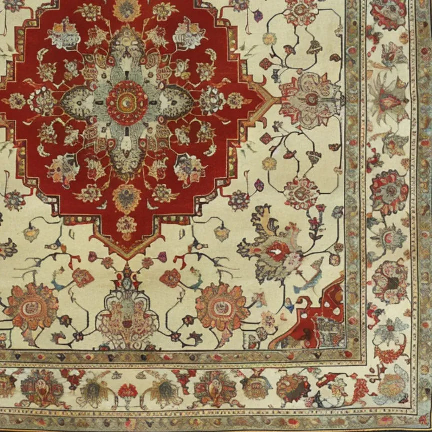 Timeless Petals Hand Knotted Area Rug