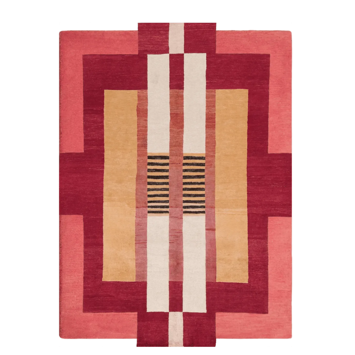 Atzec Red Hand Tufted Wool Rug