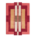 Atzec Red Hand Tufted Wool Rug