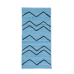 Blue Hilly Natural Jute Rug