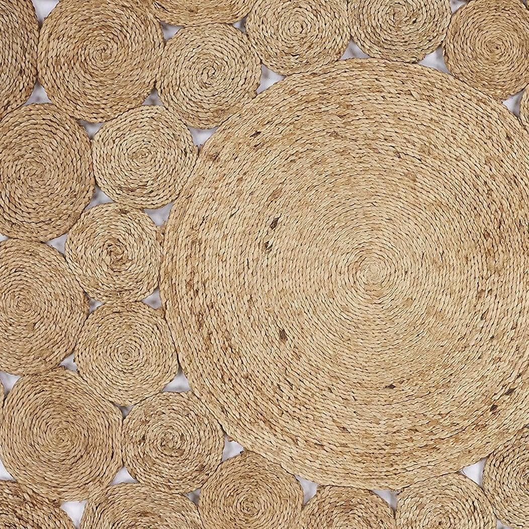 Bria Natural Jute Round Area Rug