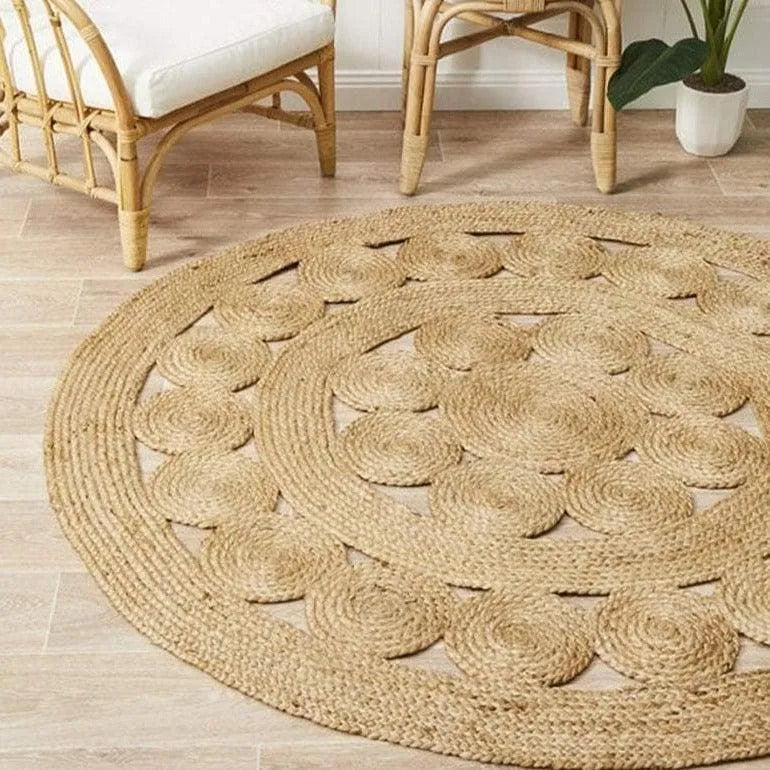 Circles of Life Jute Rug